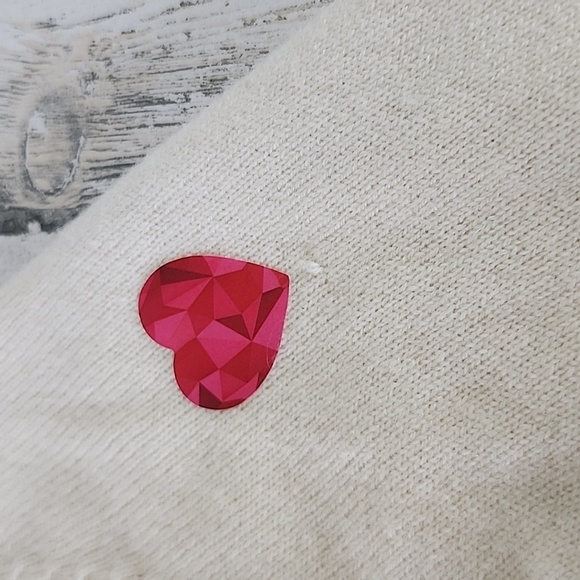 Ann Taylor 100% cashmere cream vneck sweater with bow Size Medium FLAWS - Picture 9 of 11